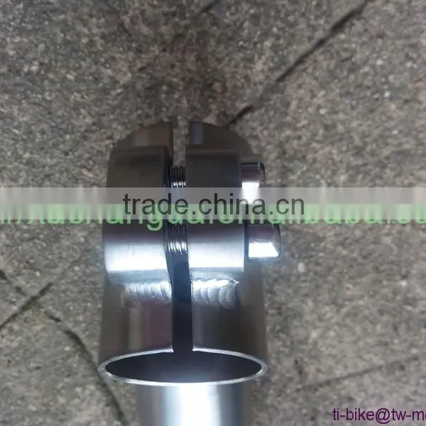 Titanium Tandem Bicycle Stem Custom Titanium Bike Stems for Road Mountain Tandem Bikes XACD Titanium Bike Stem in China photo-4