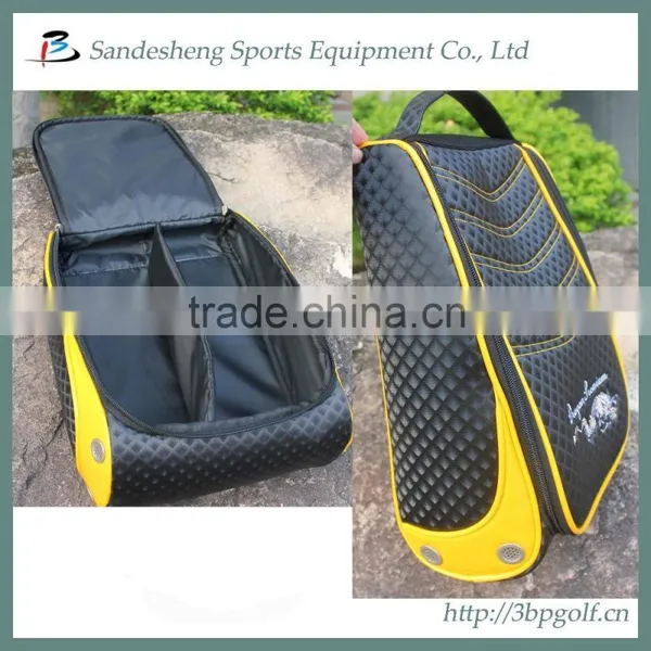 Custom pu Leather Golf Shoe Bags photo-3