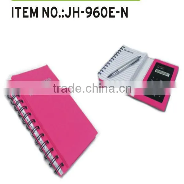 Wholesale pu Leather Solar Calculator With Notebooks photo-2