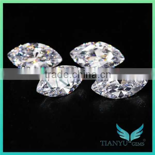 Hot Sale Free Samples Synthetic CZ Stone Wholesale 6*12 White Heat Marquise Cut Loose Cubic Zirconia Price photo-5