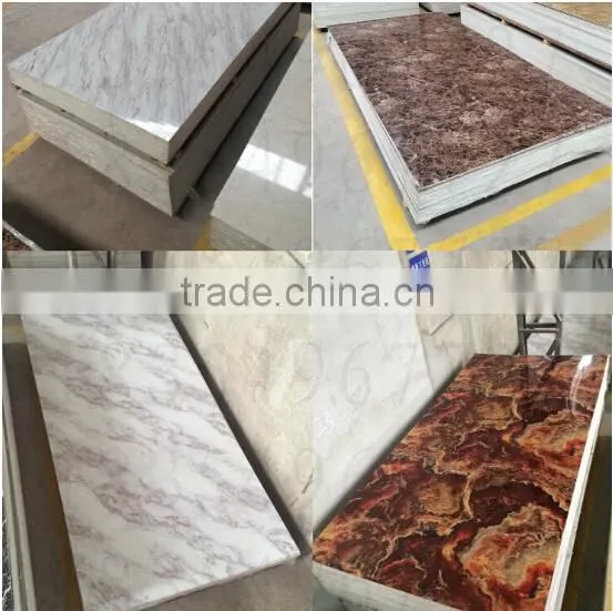 Interior Wall Decoration Panel , Imitation Marble for Indoor Decoration Use Marble Texture QDUA17 UV Marble