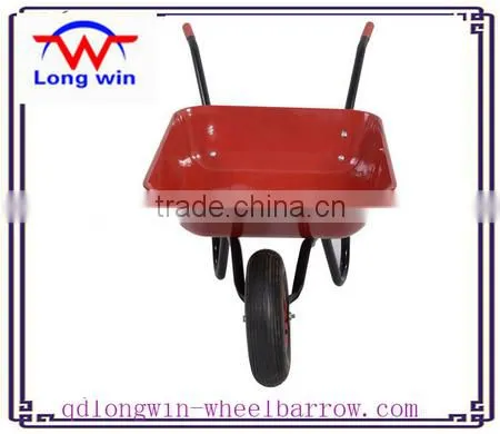 Green Tray 4-cu-ft. Folded Steel Wheelbarrow Wb4024 photo-4