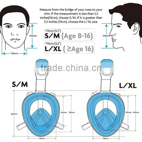 Full Face Swiming Driving Snorkel Mask photo-3