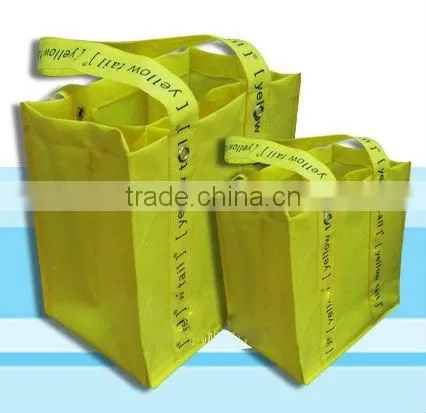 Yellow Non-woven Fabric Pretty Wine Gift Bag