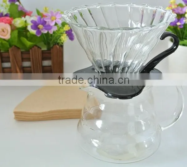 Coffee Server, Standard Glass Coffee Carafe, Coffee Pot With Coffee Filter Paper Set photo-2