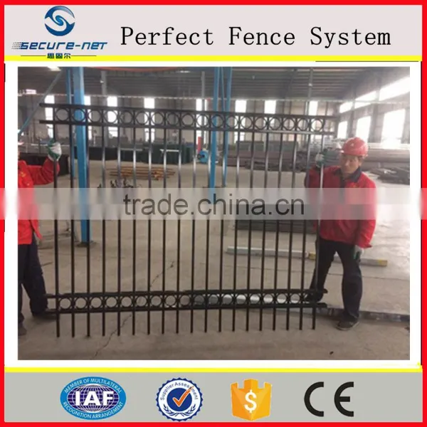 Powder Coated Hot Dipped Galvanized Picket Fence/Iron Fence Pickets/Metal Railing Pickets Palisade Fence photo-3