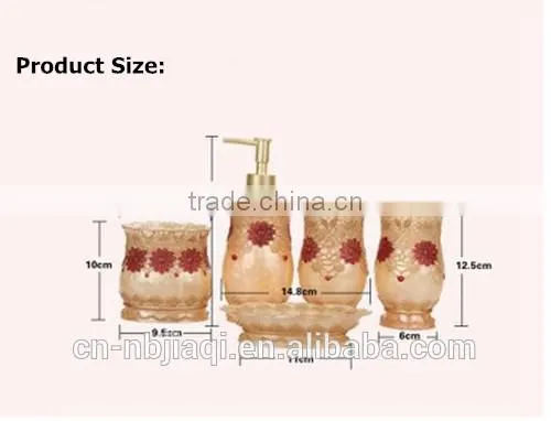 5pcs of Resin Bathroom Accessories Set photo-2
