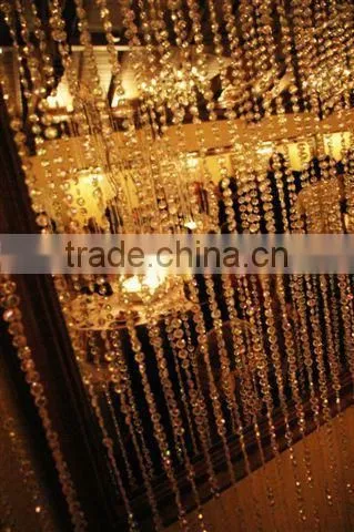 Wedding Mandap Crystal Strings Backdrop photo-2