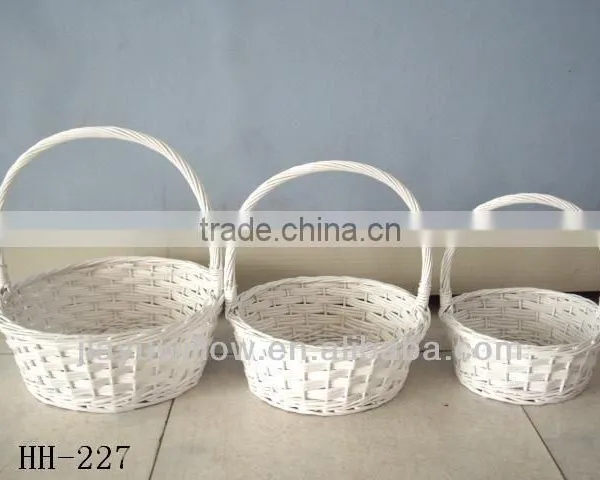 3pcs Round Empty Knitting Gift Baskets photo-4