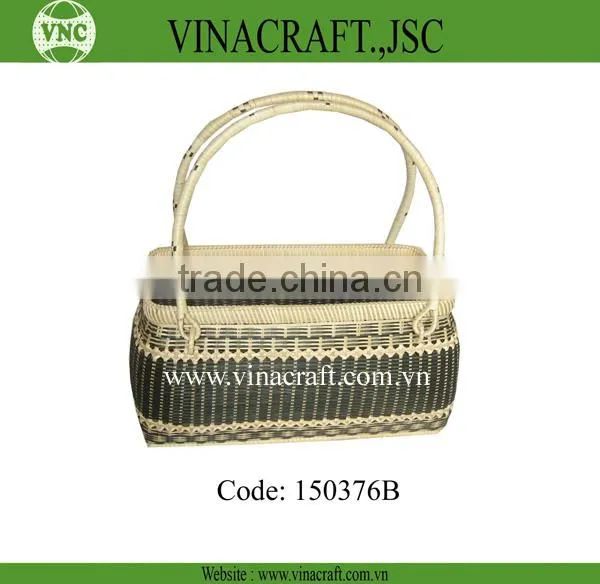 Shopping Lady Bag With Fabric Inside photo-3