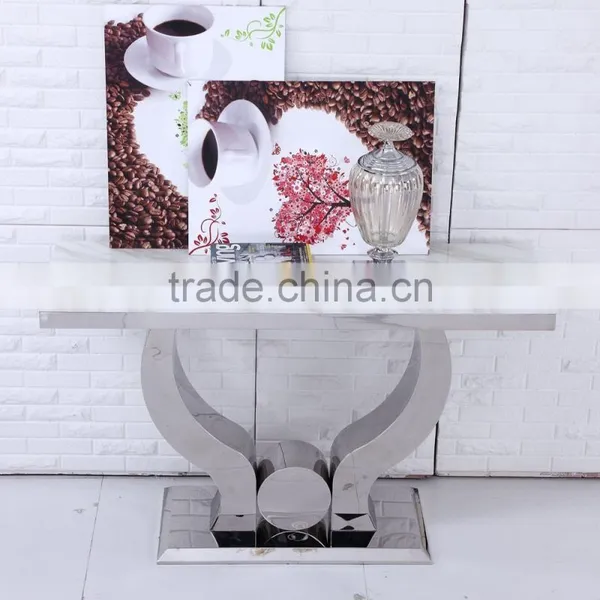 Marble Top Side Table Sofa Table Living Room Furniture photo-3