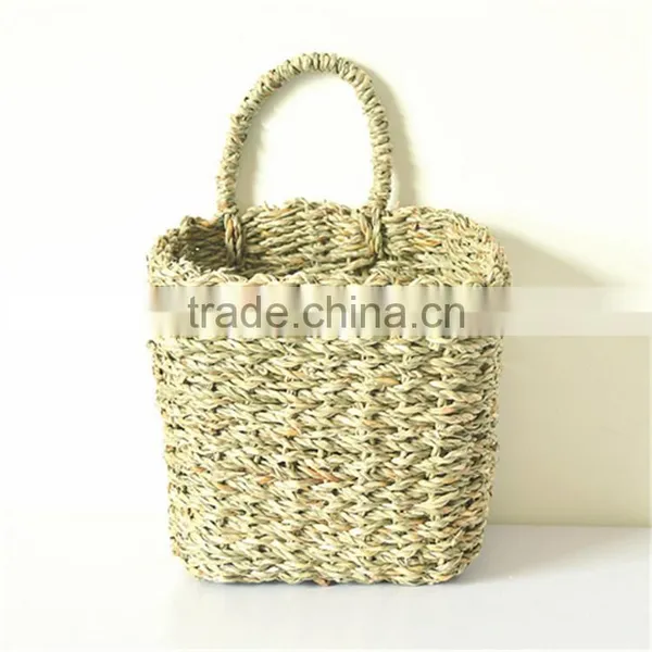 Wholesale Handmade Hanging Seagrass Basket With Handle photo-4