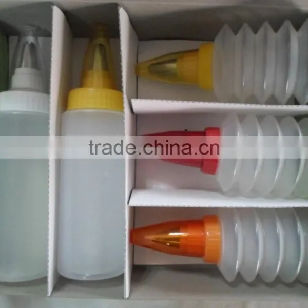 LGFB/FDA 5pcs Cake Squeeze Decorating Tools,Plastic Decorating Cake Tools,Cake Decorate Set photo-5