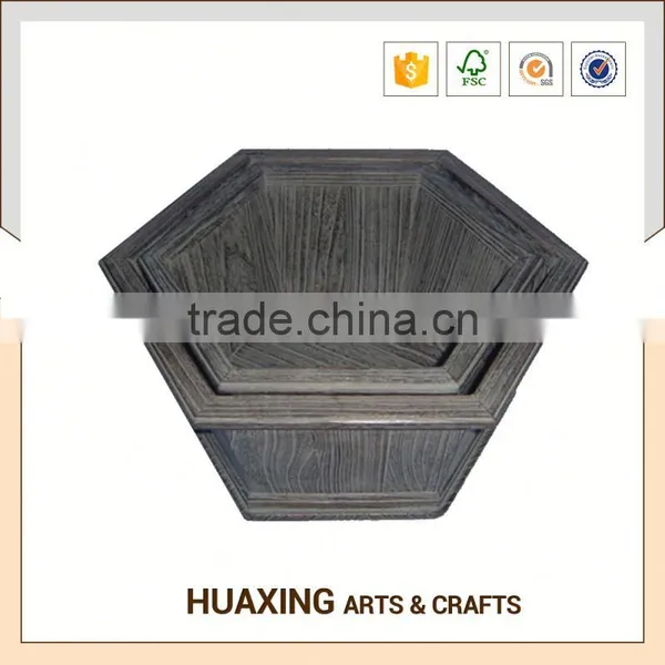 Modern Rectangular Wooden Flower Pot Bracket photo-5