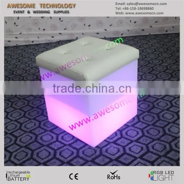 40cm Illuminated Modern LED Plastic Open Cube With Pad (cb470) photo-5