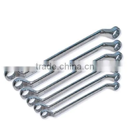 high quality high steel wrench 6 point 45 degree ring spanner