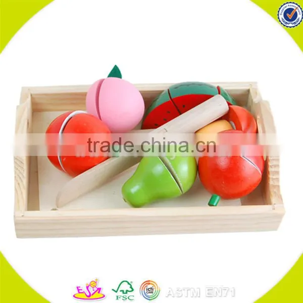 Wholesale Wooden Toddler Cutting Toy Creative Wooden Toddler Cutting Vegetables and Breads Toy Hot Toddler Cutting Toy W10B038 photo-3