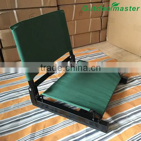 Portable Cheap Dark Green Folding Football Game Seat Cushion photo-2