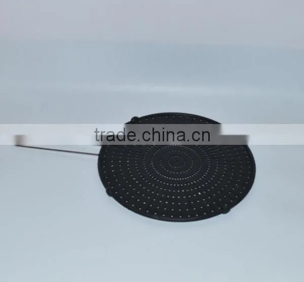 Cooking Tools CK-KT477 Silicone Splatter Screen With Stainless Steel Handle Filter Screens for Oil Net photo-3