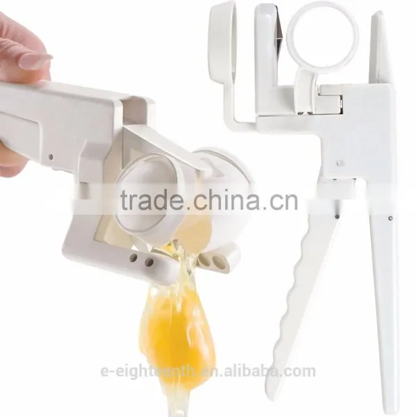 NEW EZ Egg Cracker Handheld York & White Separator As Seen On TV Kitchen Gadget photo-3