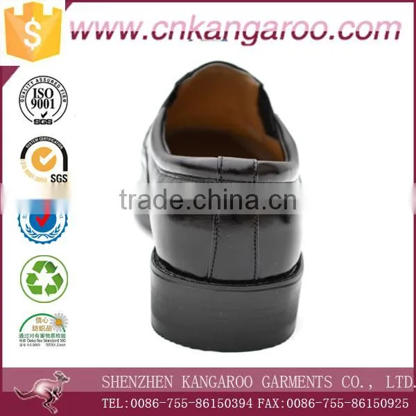 Made to Order Leather Upper Anti Slip Rubber Sole Officer Men Shoes photo-4