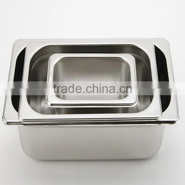Stainless Steel Regular Food Container 1/2Gn Pan Resturant Equipment Gn Container Catering Food and Ice Cream Pan photo-2