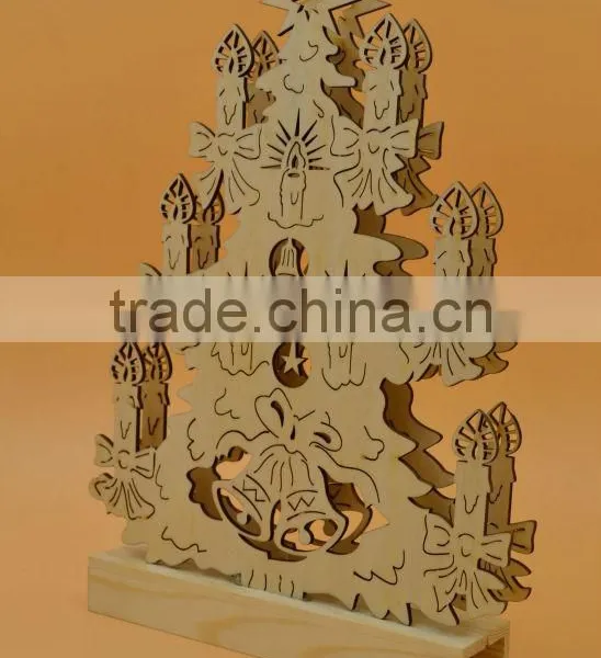 Wooden Christmas Decor Gift With Light photo-2