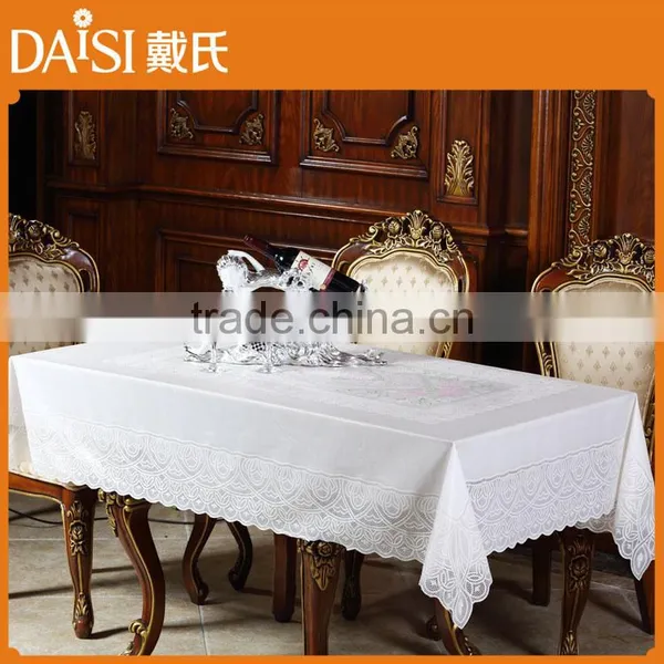 Table Covers Vinyl Lace Tablecloth Roll PVC Tablecloth Roll photo-5