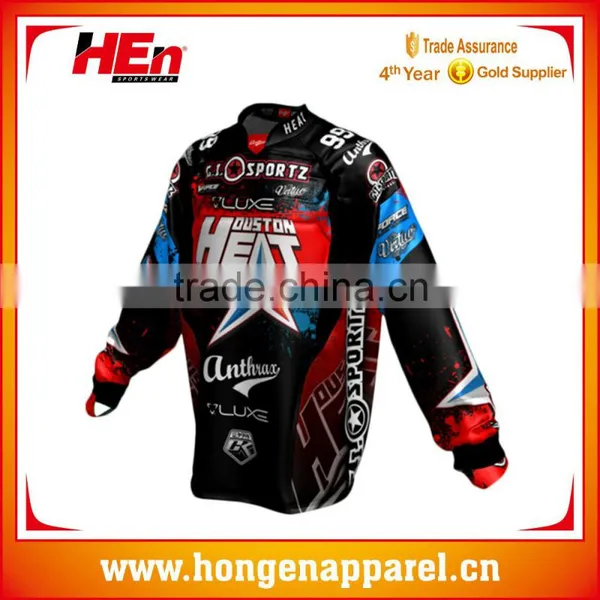 Hongen Apparel Customized Paintball Clothing Paintball Jerseys Sublimated Paintball Shirts