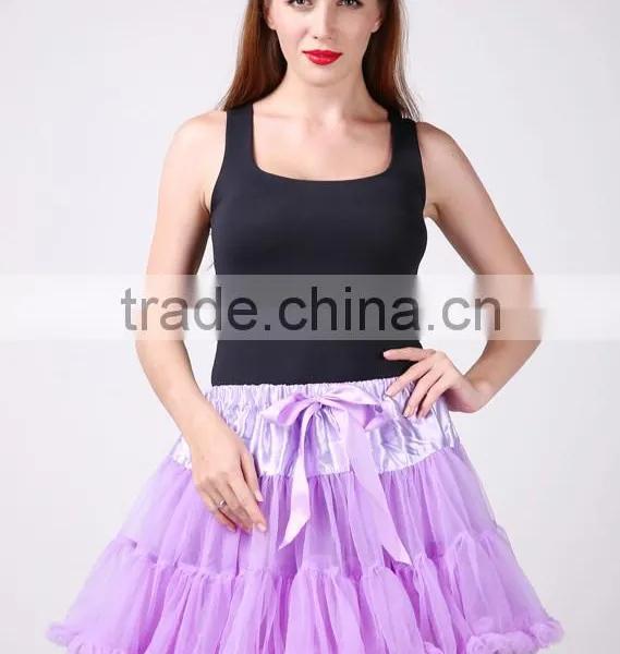 Hot Sale Baby Girls Teen Beautiful Chiffon Fluffy Pettiskirts Tutu Princess Party Skirts Ballet Dance Wear Pettiskirt photo-2