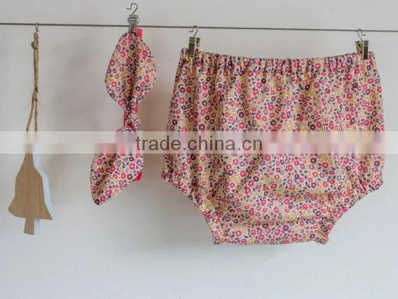 Wholesale Baby Plain Bloomers Hot Yellow Panties Bloomer Cotton Bloomers for Baby photo-2