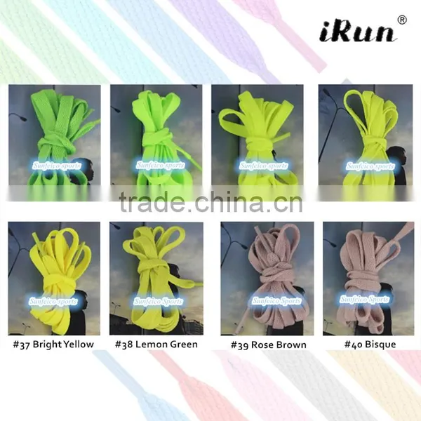 Flat Padded Oval Colored Shoe Laces Shoelaces Bootlaces~High Quality Polyester~8mm Width~NO MOQ~57 Colors~Accept Custom photo-4