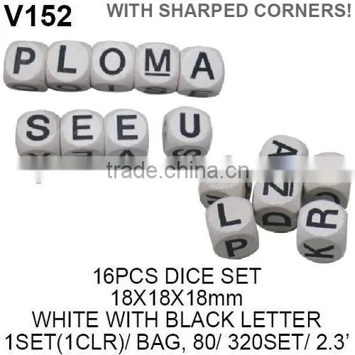 12PCS COLOR WOODEN DICE photo-2