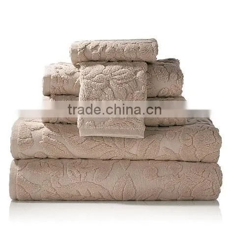 Plain Dyed Cotton Jacquard Towels photo-2