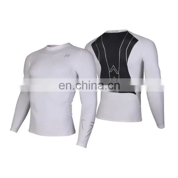 Blank Mma Rash Guard for Players White Color in High Quality photo-3