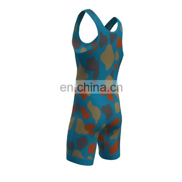Wholesale Cheap Quick Dry Gym Wrestling Singlets photo-4