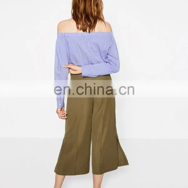 Side Open Women Chino Pants photo-3
