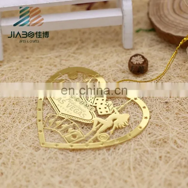 Jiabo Custom Heart Shape Personalized Fashion Metal Bookmark photo-4