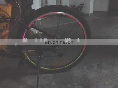 High Light Fluorescent MTB Bike Bicycle Wheel Rim Stickers Reflective Decal Sticker photo-3