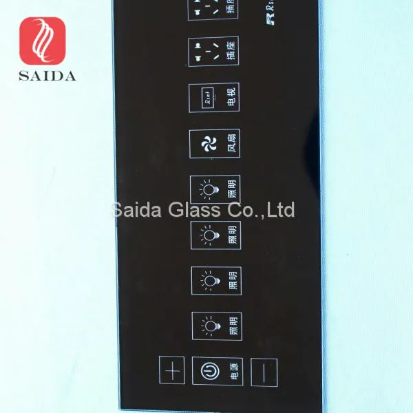 3MM LED Blacklight Display Glass Control Panel for Smart Home Switches photo-3