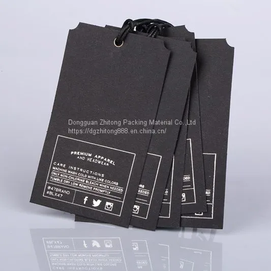 Custom Matte Finish Paper Hang Tags Labels for Clothing photo-3