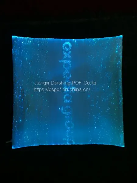 Square-shape Fiber Optic Pillow Case Led Light up Pillow Cover Luminous Pillowslip photo-4