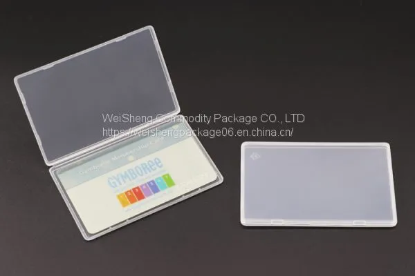 WEISHEGN 5mm Slim PP Business Card Box for Credit Cards Keeper Cases Blank Memory Card Holder Travel Name C Ard Case