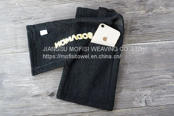 100% Cotton Sport towel for outdoor fitness with hook
