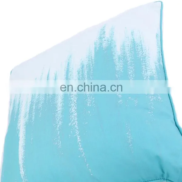 Spring Painted Stripe Turquoise Ombre Water Color Aqua Blue Dye Teal Decorative Pillow/cushion photo-5