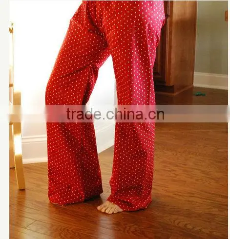 Sexy Ladies Printed Flower Dot Three-quarter Lounge Pants photo-3