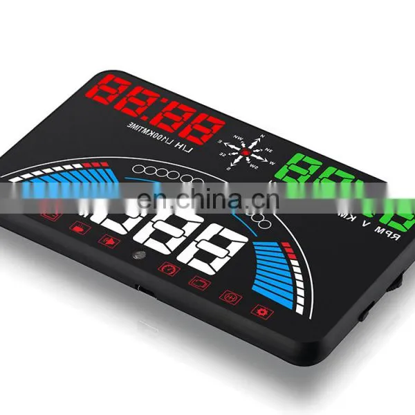 Car HUD OBD II OBD2 Head Up Display Projector Overspeed Voltage Alarm Water Temperature Rotating Speed Multifunction Display photo-4