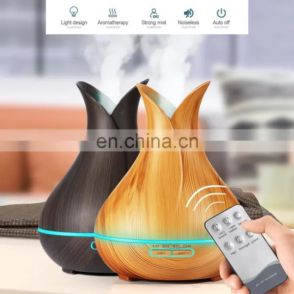 Home Appliance Wooden Grain Aroma Diffuser Mini Humidifier Air Purifier Oil Diffuser Aroma Essential photo-4