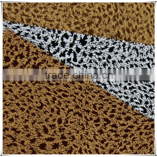Flock on Flock Fabric Sofa Curtain Fabric