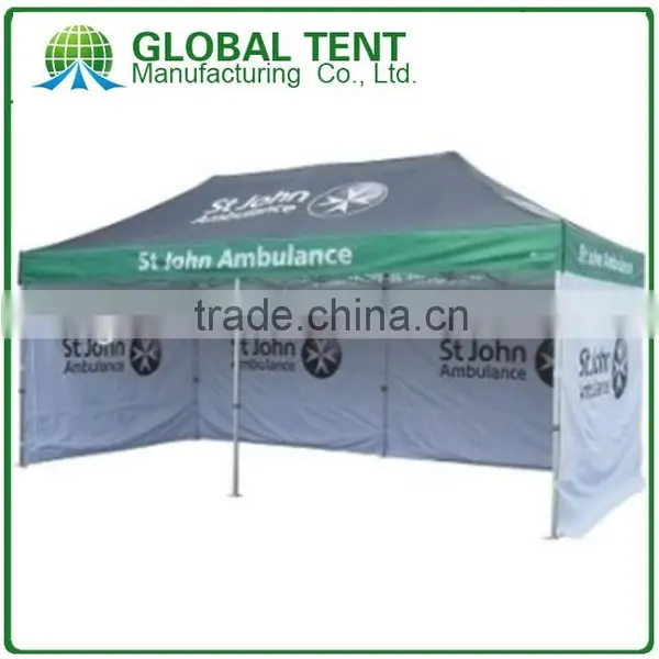 Custom Print Aluminum Folding Pagoda Trade Show Tent 3x6m ( 10ft X 20 Ft), Printed Canopy & Valance, 3 Full Walls photo-4